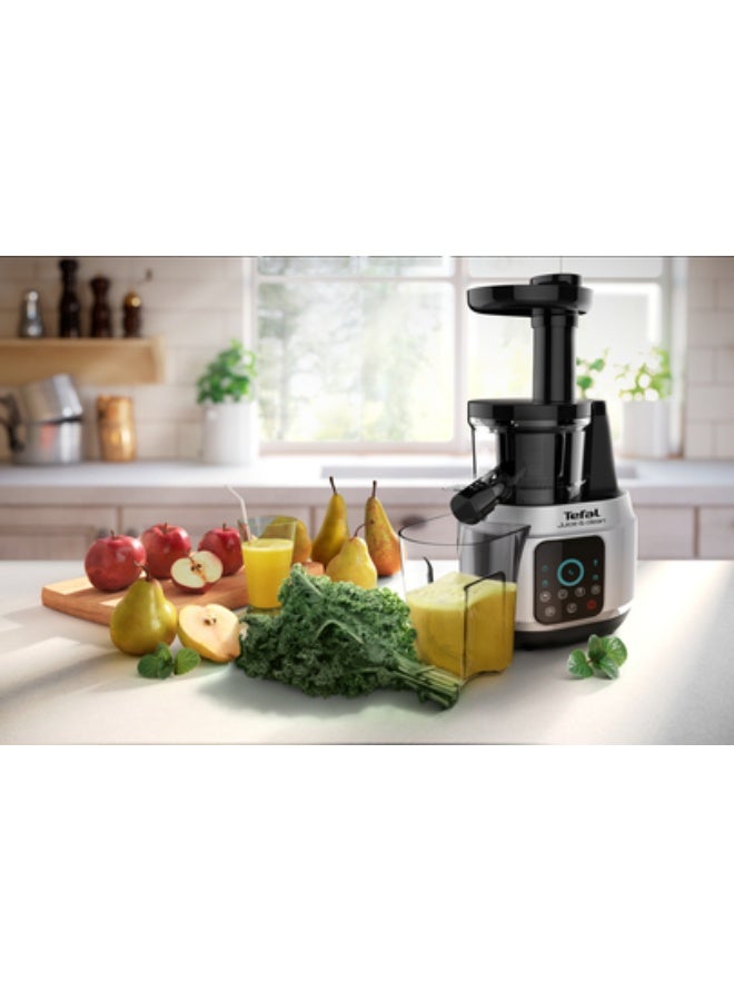 Tefal Juice & Clean ZC420E38 Slow Juicer – 150 W Cold‑Press, Touchscreen, Reverse & Easy Clean, 0.8 L 150 W ZC420E German Paint - Image 2