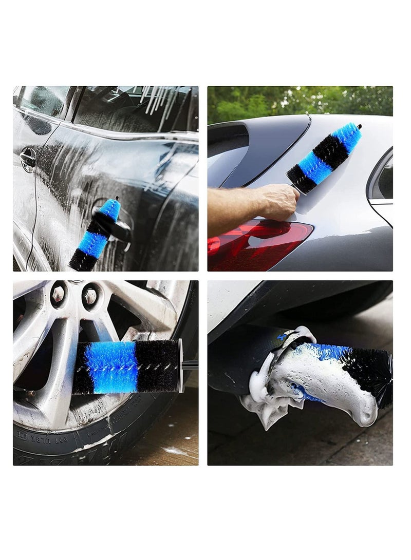Sharpdo 18-Pieces Set Car Wash Cleaning Tool Kit HX-18 Blue Black - Image 5