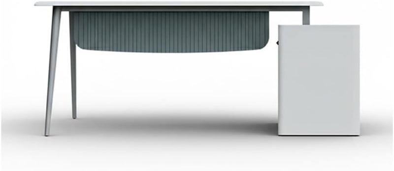 Neo Front مكتب تنفيذي على شكل حرف L نيو فرونت مع دعم USB - Image 3