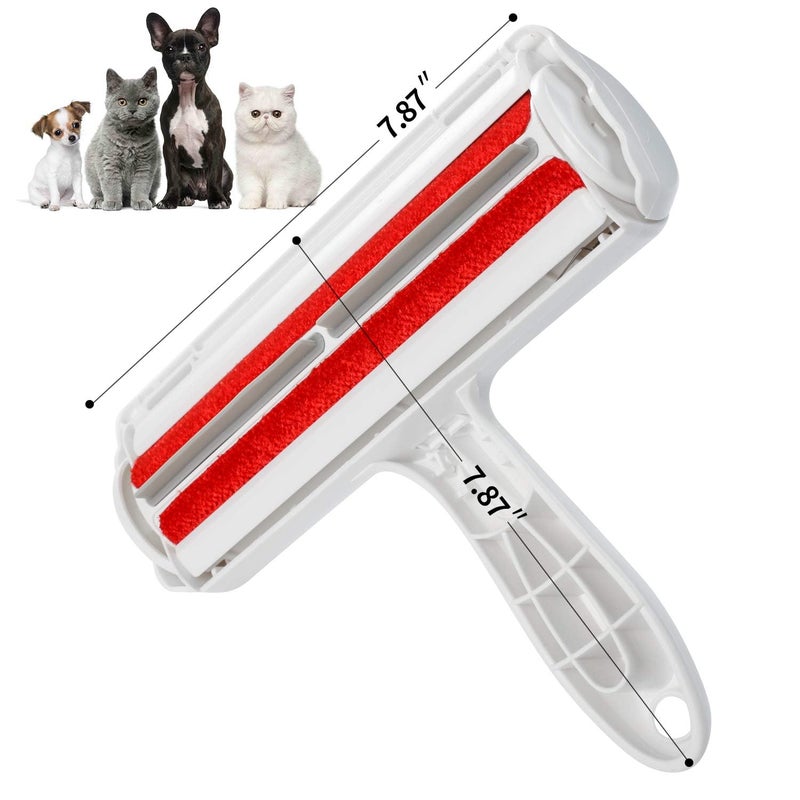 JAGDIV Pet Hair Remover Roller - Dog & Cat Fur Remover with Self-Cleaning Base Remove Supplies Carding Tools for Dogs Cats - Image 4