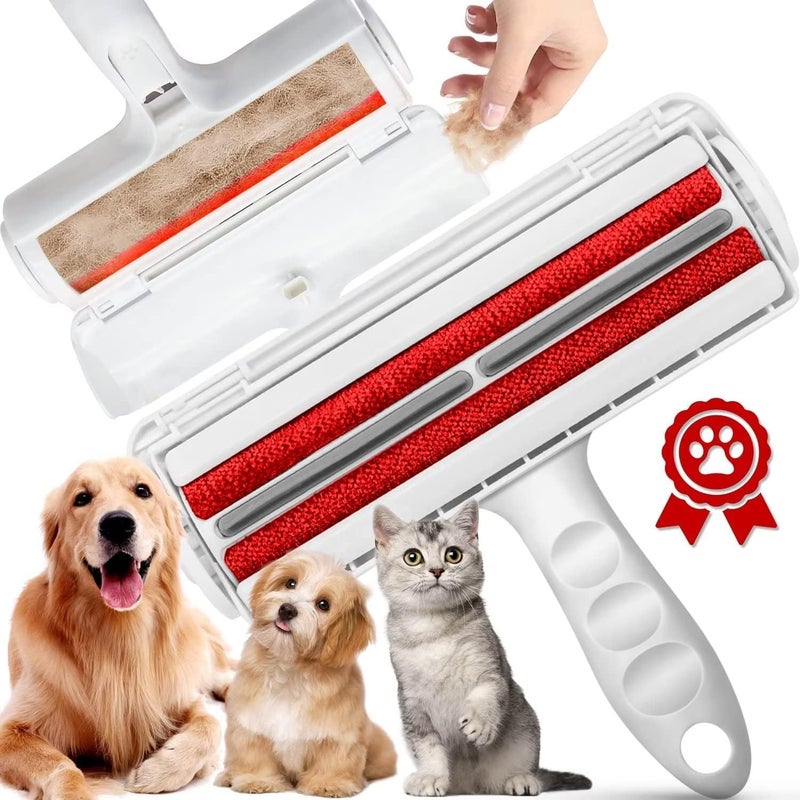 JAGDIV Pet Hair Remover Roller - Dog & Cat Fur Remover with Self-Cleaning Base Remove Supplies Carding Tools for Dogs Cats - Image 3