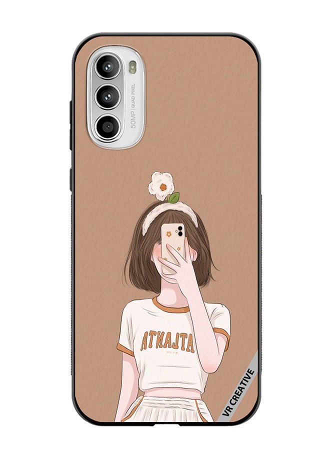 VR CREATIVE Protective Case Cover For Motorola Moto G82 Flower On Head Design Multicolour - Image 1