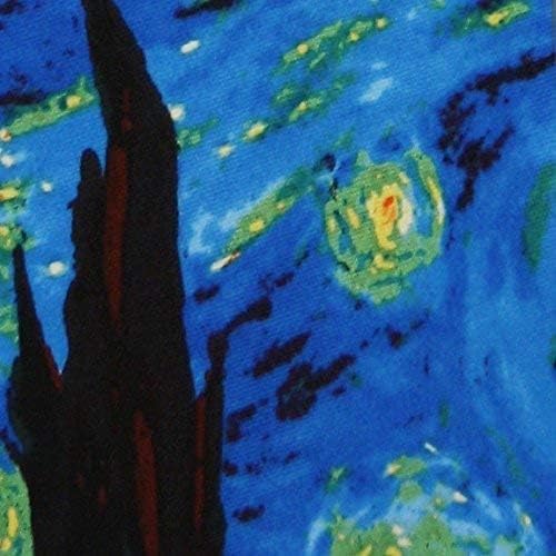 Three Rooker The Starry Night II Mens Art Necktie - Image 3