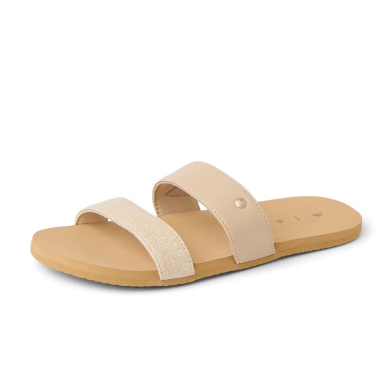REEF Bliss Nights Eliana Womens Slide Sandal, Super Lightweight and Soft Footbed, Sand Cheetah Duo, 6 - Image 1