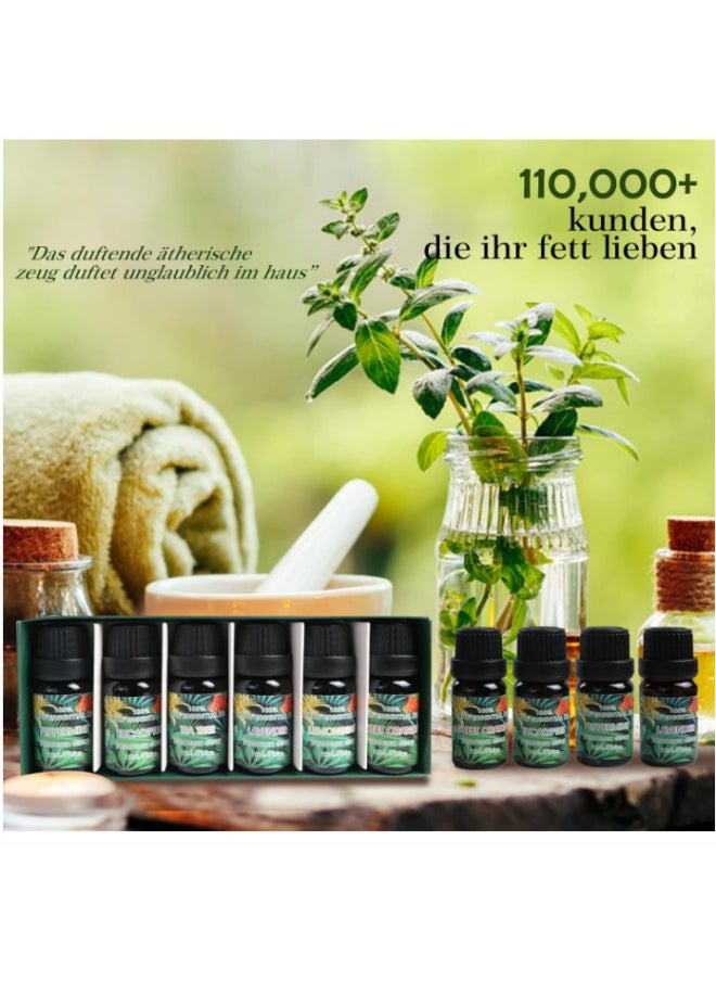 Essential Oils 6 Blends Set, Perfect for Humidifiers and Diffusers, Aromatherapy Diffuser Oils Scents, Essential Oil Kit for Home Use, Essential Oil Pack with Various Scents