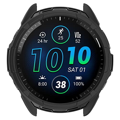 AWADUO Compatible with Garmin Forerunner 965 Protective Case Smartwatch PC Protective Cover Case Soft Shell Smartwatch Accessories - Image 3