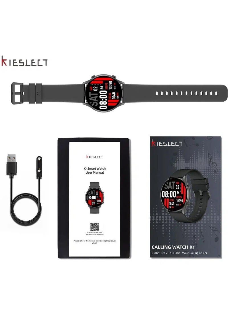KIESLECT Kieslect Smart Calling Watch Kr - black  - Image 2