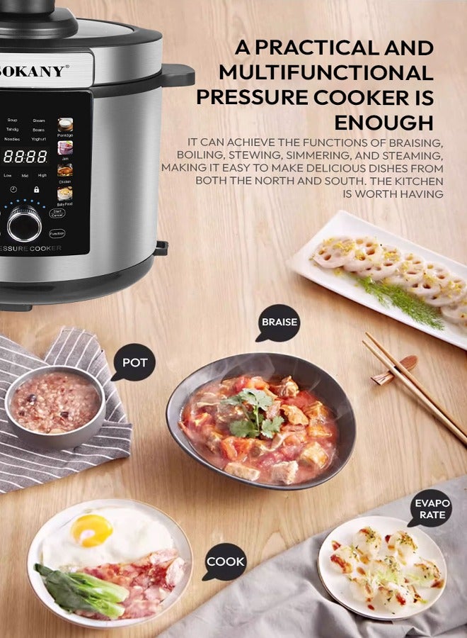 sokany Electric Pressure Cooker,14-in-1 Rice Cooker,Steamer