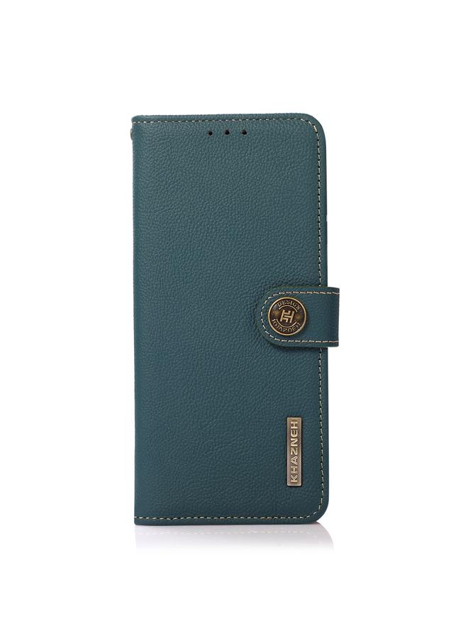 Green Tiger Case For Honor X9c KHAZNEH Custer Genuine Leather RFID Phone Case - Image 2