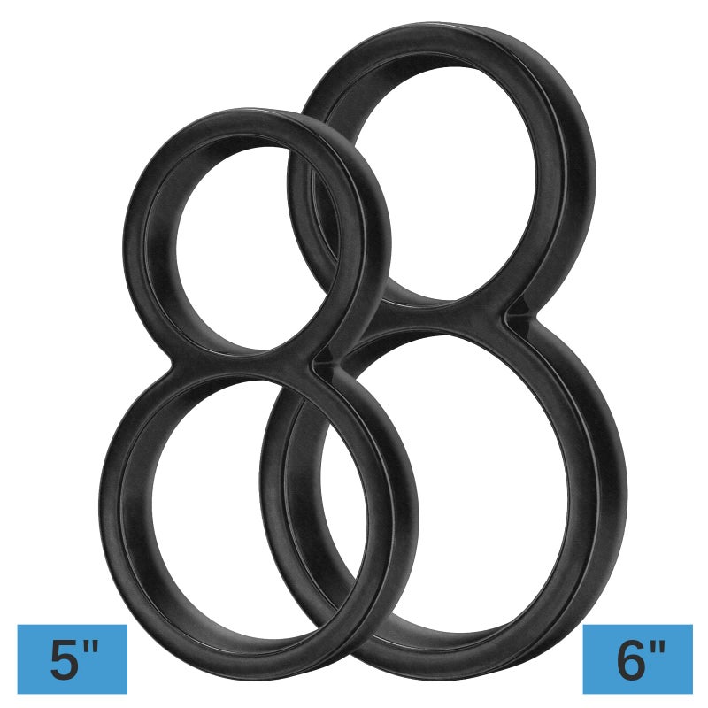 OLADOT 6" Stainless Steel Floating House Number 8, Metal Modern House Numbers, Mailbox Decor Number with Nail Kit, Coated Black, 911 Visibility Signage (Large 8) - Image 2
