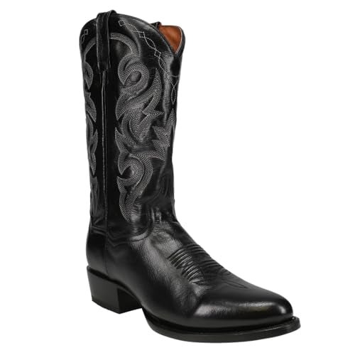 Dan Post Mens Milwaukee Round Toe Casual Boots Mid Calf - Black - Size 11 D - Image 4