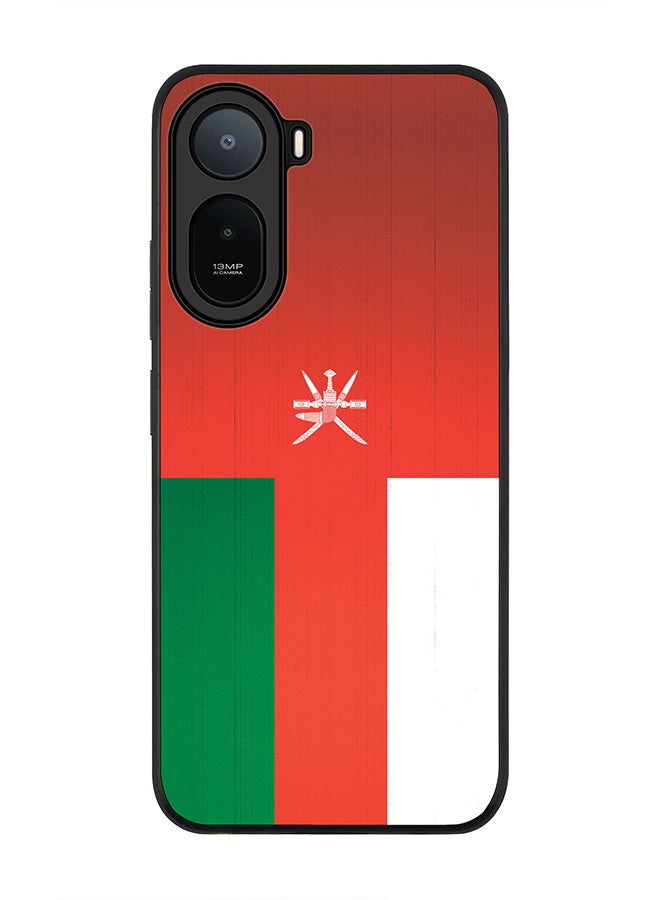 Stylizedd Rugged Case for Xiaomi Redmi A7 Pro 4G / Poco C81 / Poco C81 Pro / Poco C85x 5G- Slim Fit Hybrid Rubber Cover Flag Of Oman