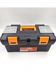 Lucus Tool Box, 25.5 x 48.5 x 25 cm, Black and Orange