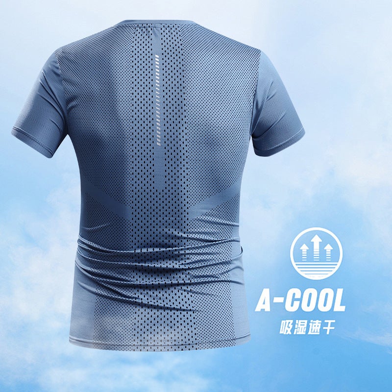 Stall Ready-Made T-Shirt Men'S Ice Silk Quick-Drying Men'S Quick-Drying Short-Sleeved Men'S Ice Silk Short-Sleeved Men'S - Image 2