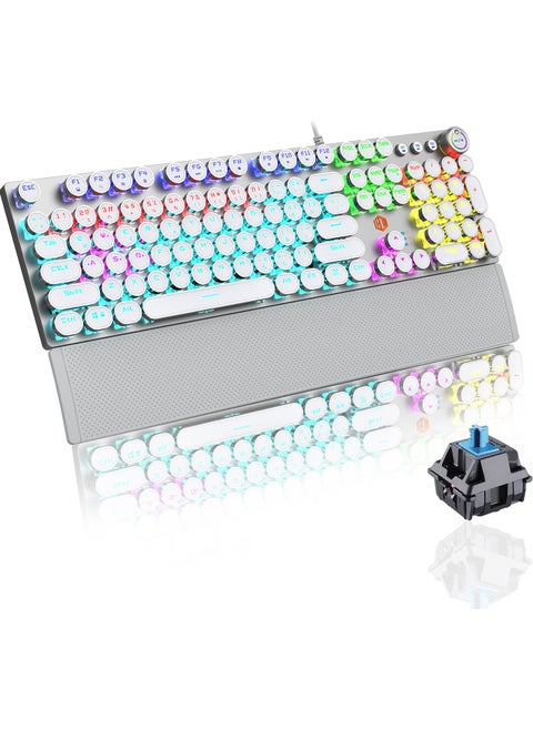 Lenovo KG1102 USB Wired Mechanical Gaming Q Metallic Keyboard with Macro Keys and RGB LED Backlight