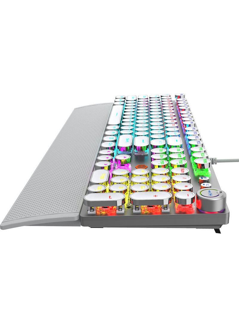 Lenovo KG1102 USB Wired Mechanical Gaming Q Metallic Keyboard with Macro Keys and RGB LED Backlight