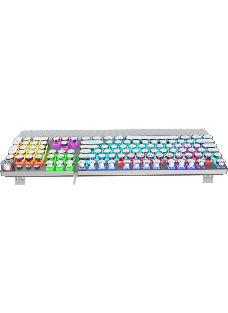 Lenovo KG1102 USB Wired Mechanical Gaming Q Metallic Keyboard with Macro Keys and RGB LED Backlight