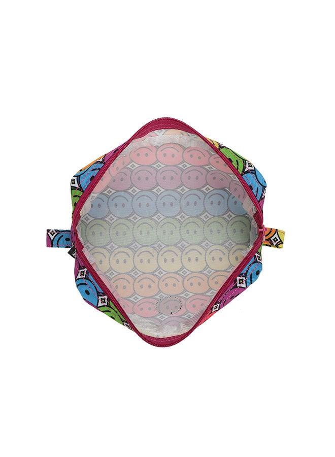 CUBS Smiley Face Print Waterproof pencil case pouch with zip closure - Image 4