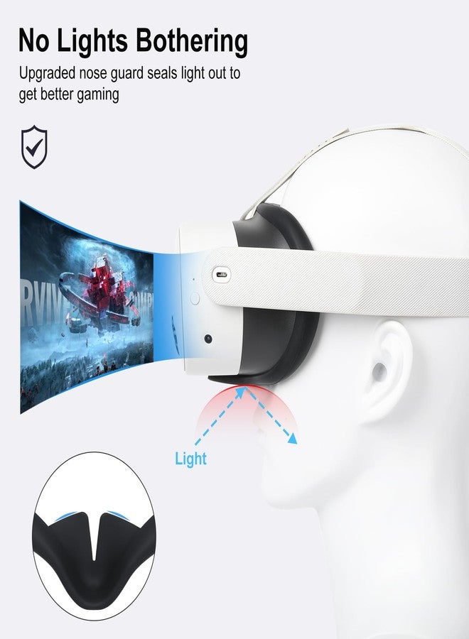 Hounyoln Silicone Case for Meta Quest 3s,Soft Face Cover Virtual Reality Accessories, Q3s VR Facial Skin 1 pcs - Image 4