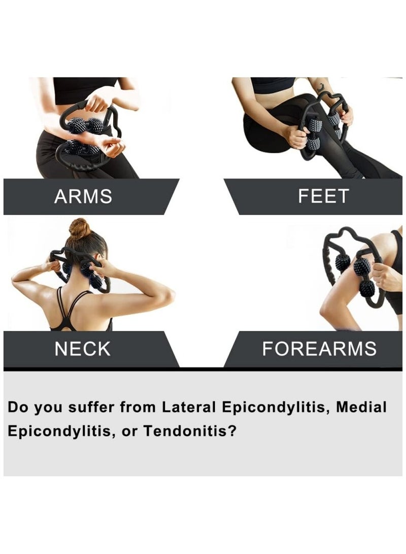 Ru syanl Trigger Point Roller Massager for Forearm Elbow Hand Arm and Leg Myofascial and Fascial Release Deep Tissue Self Massage for Elbow Muscle Pain Relief  - Image 2
