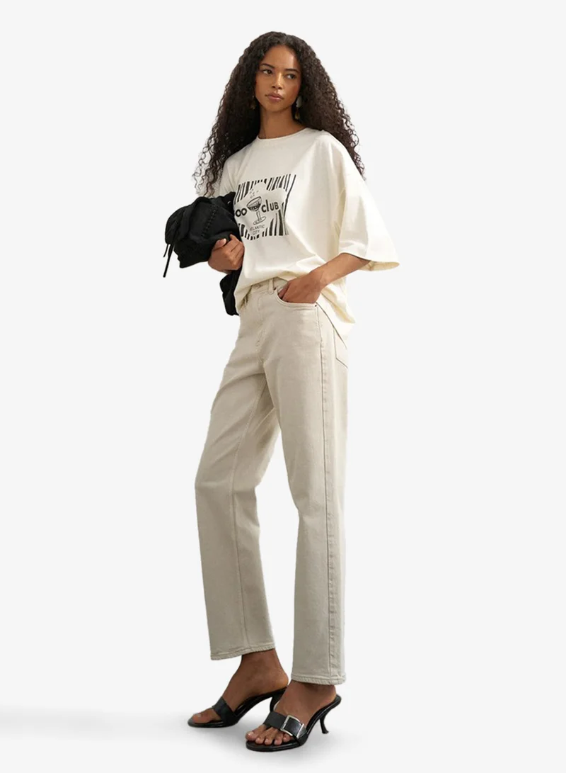 Topshop  Mid Rise Denim Jeans for Women | Best Price UAE