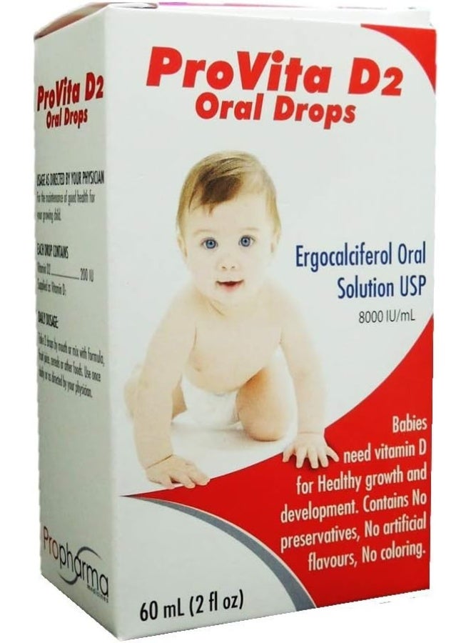 ProVita D2 Oral Drops 2 fl oz, 60 mL - Image 1