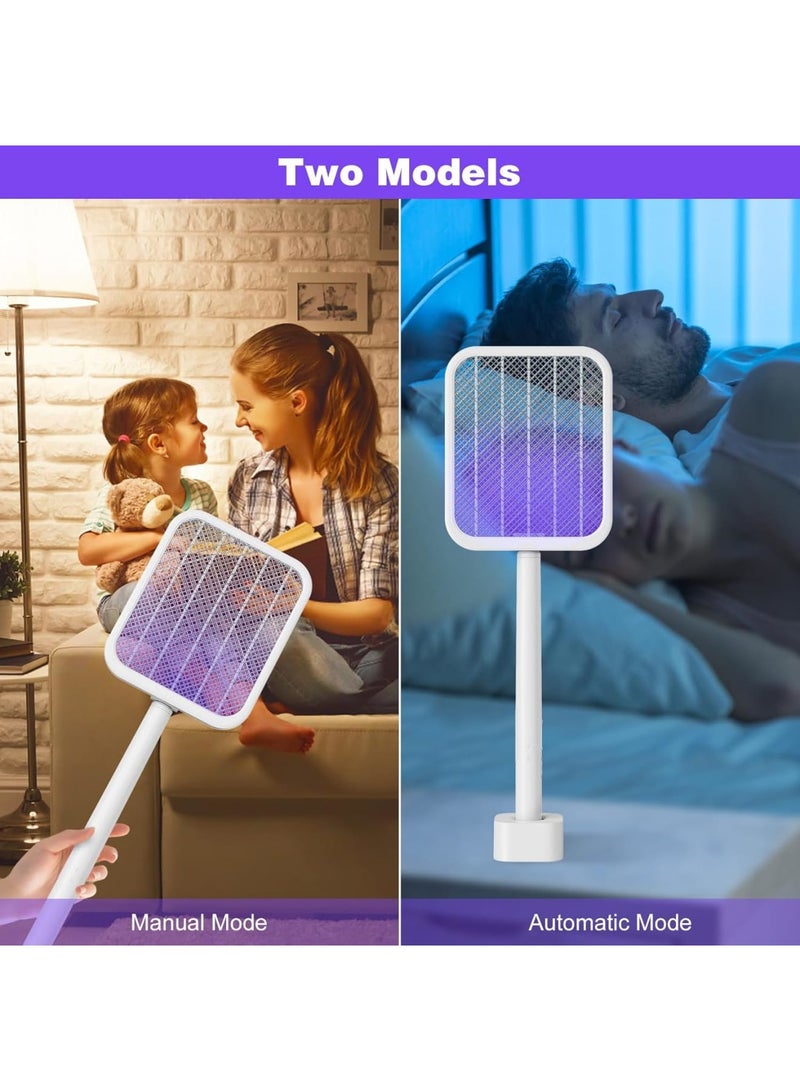 Zikra Foldable Electric Fly Swatter - Rechargeable 3500V Electric Fly Zapper Racket with Stretchable Handle | 3-Layer Protection Mesh for Indoor Use - Image 5