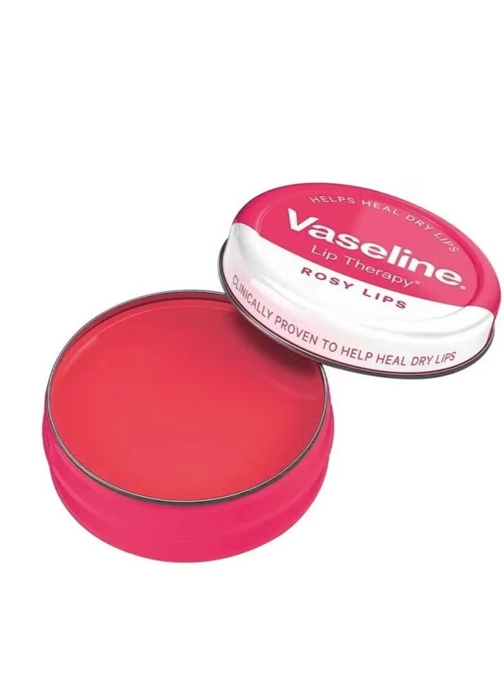 فازلين مرطب ومعالج الشفاة ليب ثيرابي وردي - 20جرام - Image 2