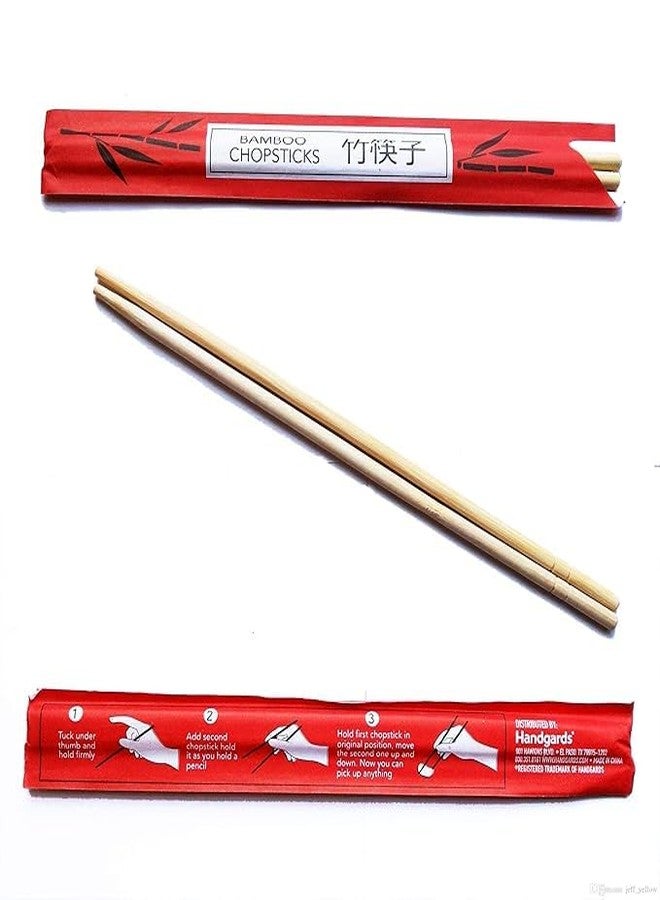 M.F.H Bamboo Wood Chopsticks Reusable Simple Luxury Natural Chinese Asian Classic Style Chop Stick (2) - Image 1