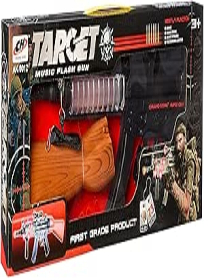 carol Target music flash gun function (shaky -shake sound -aim at infrared -ploychrom lighting)+3y