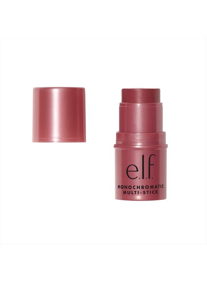 elf عصا متعددة الاستخدامات بلون أحادي، كريمية فاخرة وقابلة للمزج، للعيون والشفتين والخدين، توت لامع، 0.155 أونصة (4.4 جرام) - Image 1