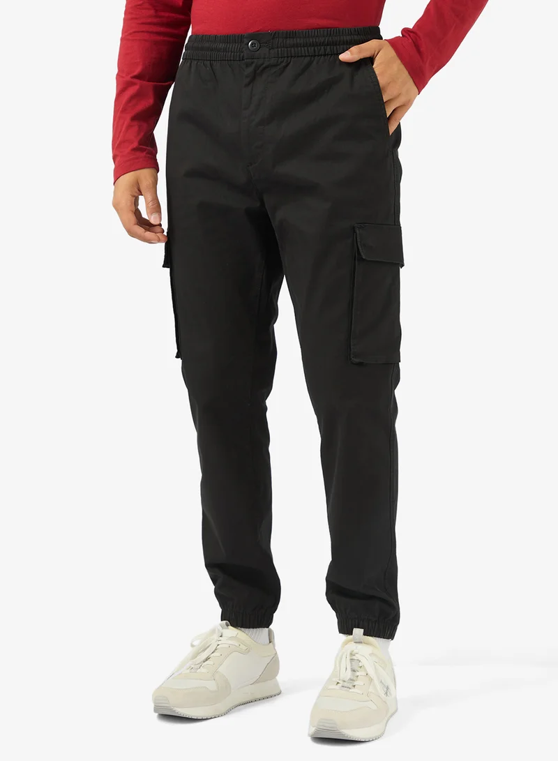 Skinny Twill Cargo Pants