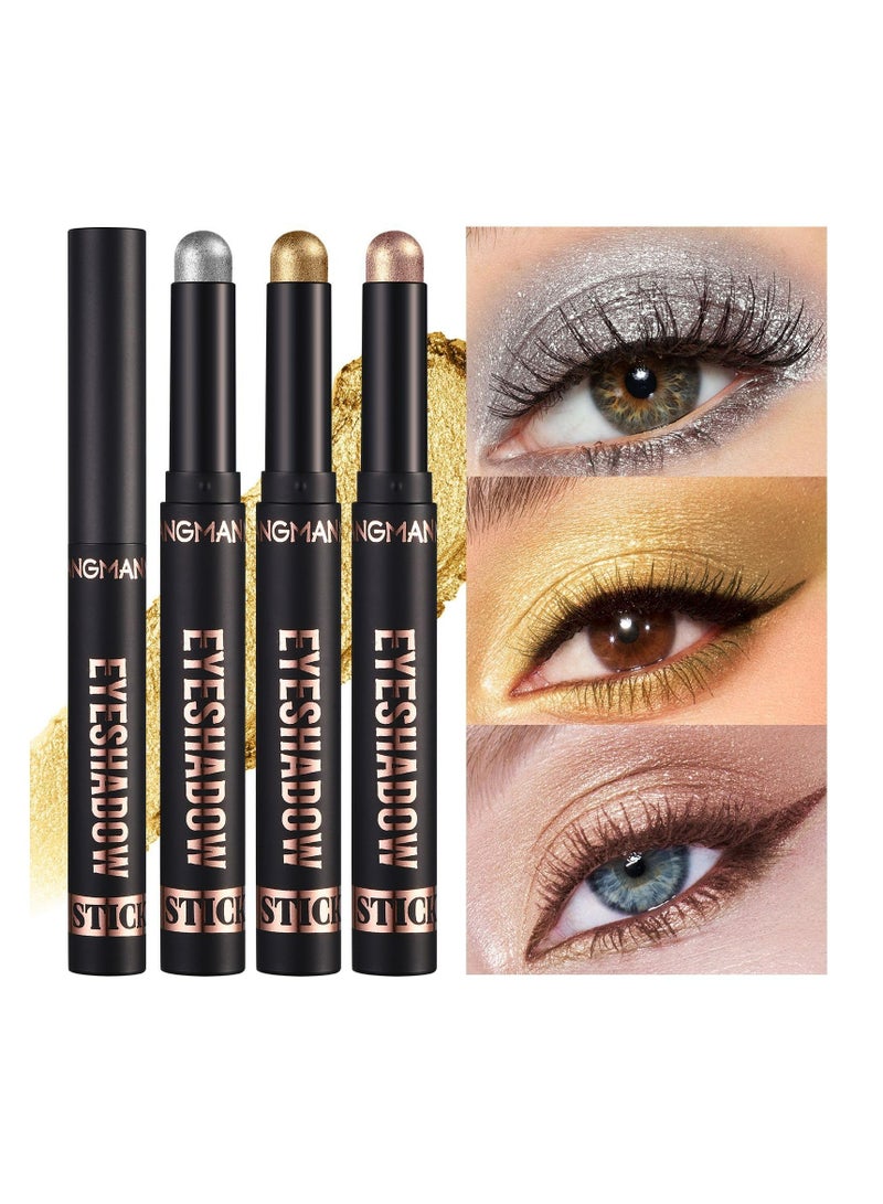LANGMANNI Waterproof Long-Lasting Eyeshadow Stick with Shimmer and Matte Finish(#12) - Image 2