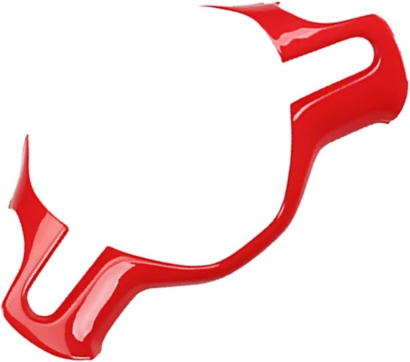 QASULER Red Steering Wheel Trim Cover for Civic 8th - Image 1