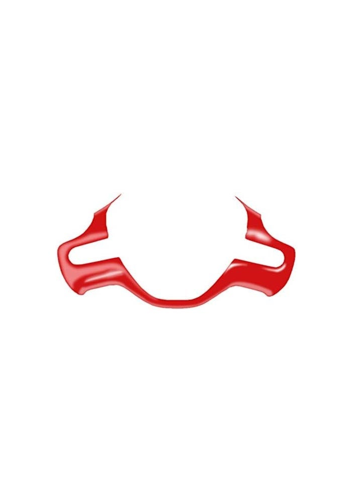 QASULER Red Steering Wheel Trim Cover for Civic 8th - Image 2