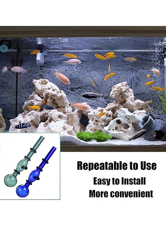 2Pcs Glass Mini inflow Pipe,Inflow Pipe Water PumpAquarium FilterTubing  - Image 2