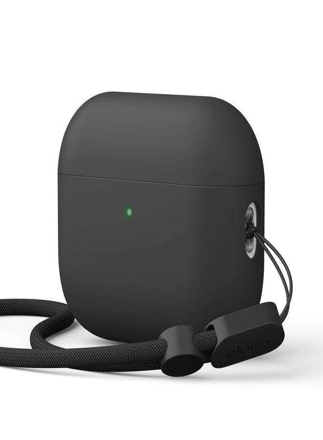 elago Liquid Hybrid Case Compatible with AirPods Pro 3 Case Cover - Triple Layer Protection, Lanyard Included, Wireless Charging, Shock Resistant (Black) - Image 1