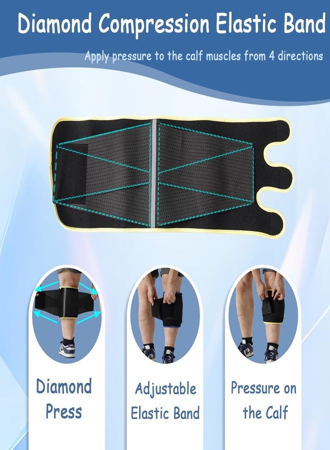 King Mills Xxxl Extra Wide Compression Calf Sleeves, Plus Size Compression Calf Sleeves Men & Women-xxl with Diamond-shaped Elastic Band for Pressure, Black - Image 4