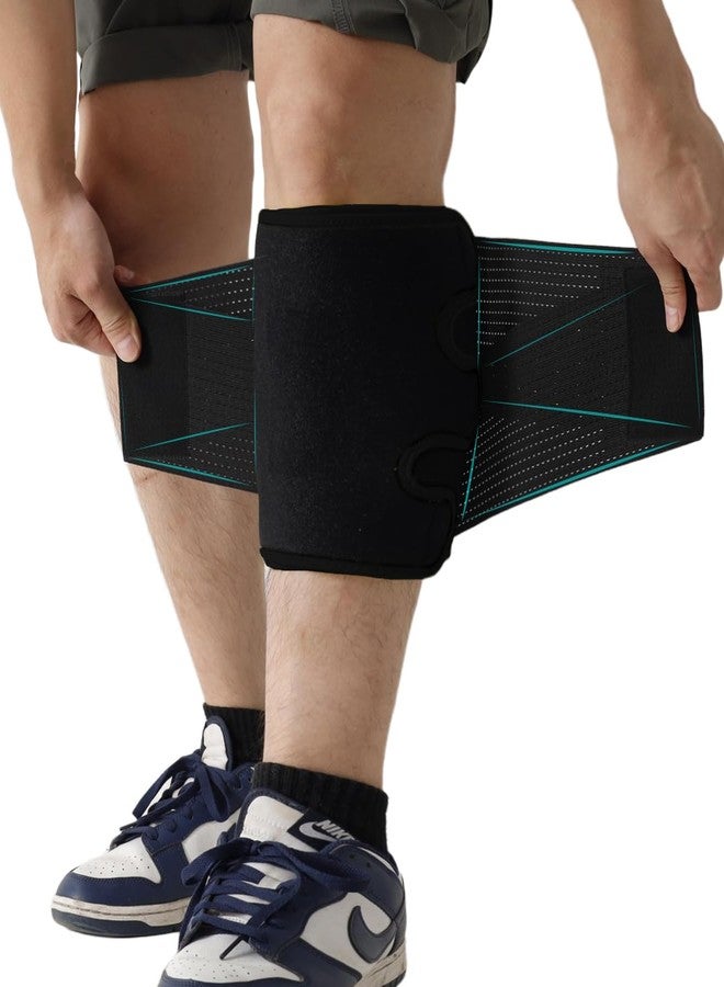 King Mills Xxxl Extra Wide Compression Calf Sleeves, Plus Size Compression Calf Sleeves Men & Women-xxl with Diamond-shaped Elastic Band for Pressure, Black - Image 1