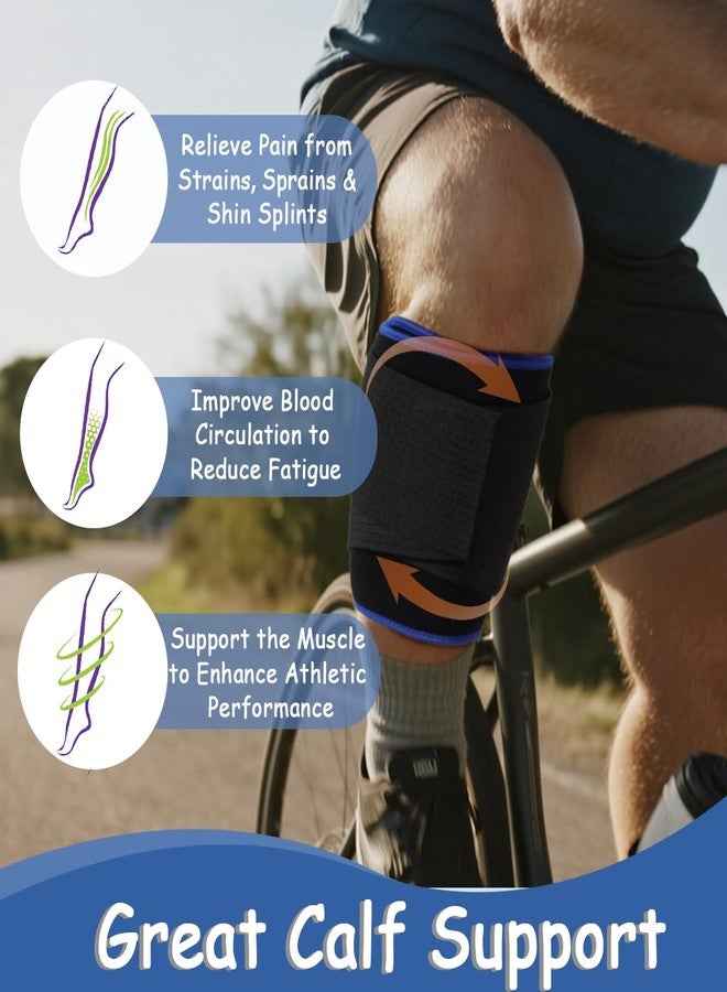 King Mills Xxxl Extra Wide Compression Calf Sleeves, Plus Size Compression Calf Sleeves Men & Women-xxl with Diamond-shaped Elastic Band for Pressure, Black - Image 5