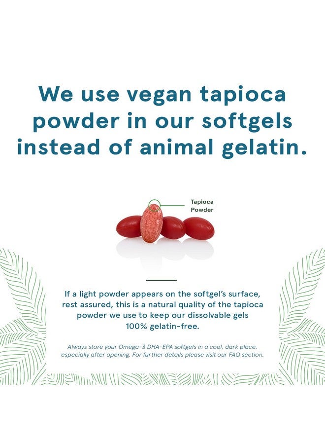 ديفا مكمل غذائي نباتي من أوميغا 3 DHA من DEVA، كبسولة هلامية ناعمة مرة واحدة يوميًا 200 مجم، خالٍ من الكاراجينان، خالٍ من الجيلاتين، غير مشتق من الأسماك، زيت الطحالب، أحماض أوميغا 3 الدهنية - 90 كبسولة هلامية - Image 4