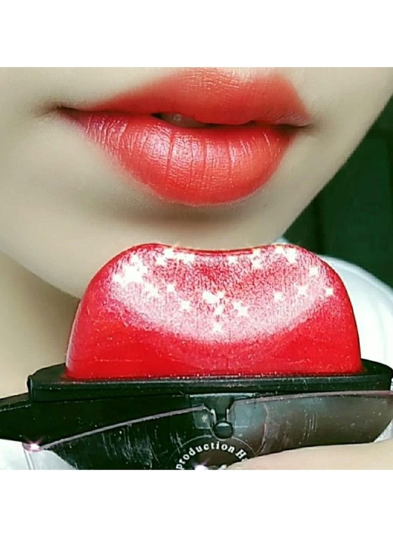 هويتك أحمر شفاه لامع لامع لامع لامع مقاوم للماء وسريع اللمعان، لون أحمر 12 - Image 4