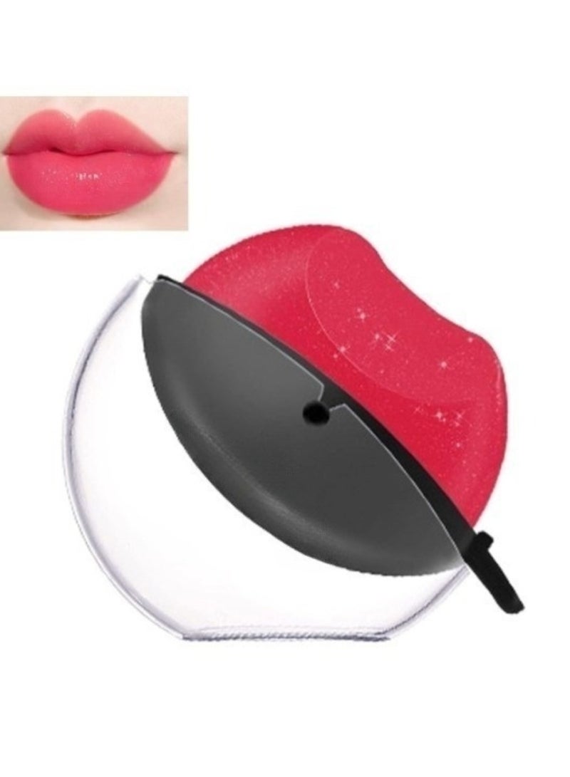 هويتك أحمر شفاه لامع لامع لامع لامع مقاوم للماء وسريع اللمعان، لون أحمر 12 - Image 1