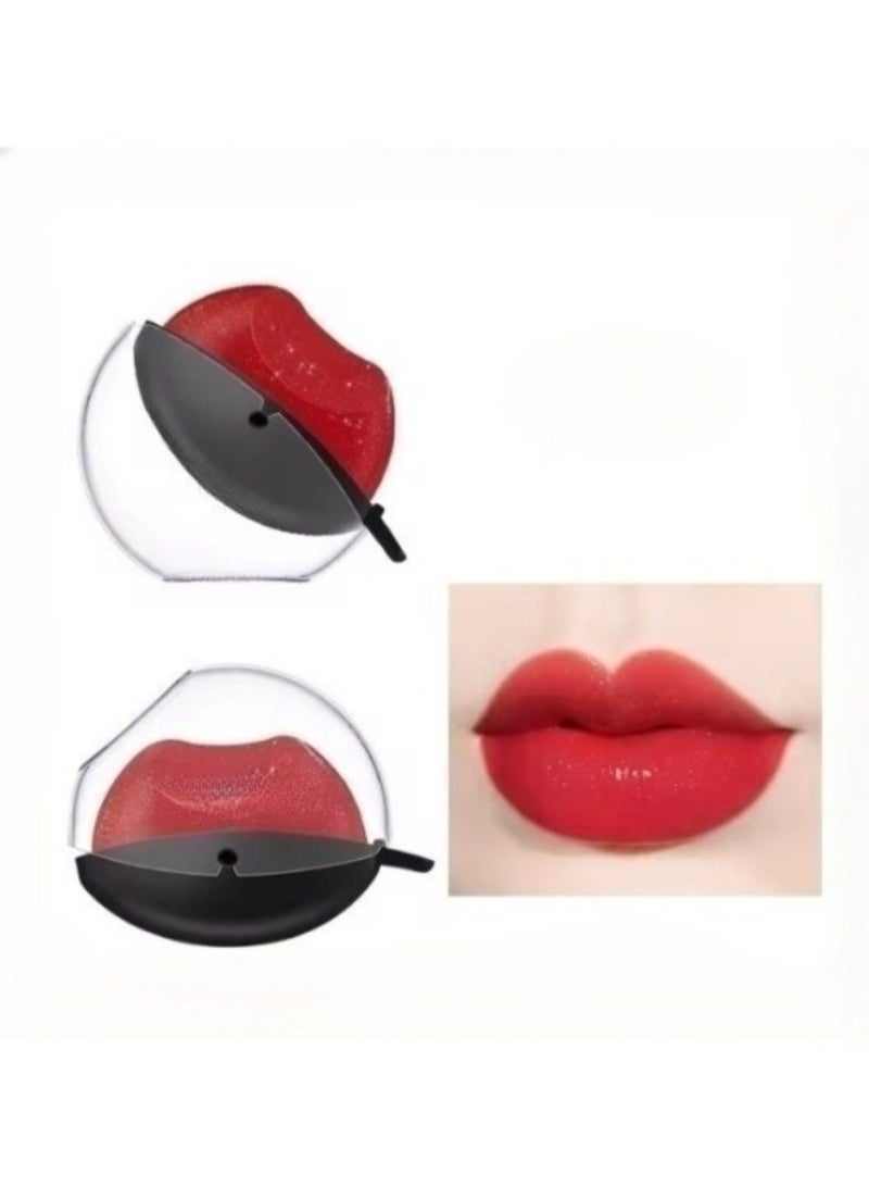 هويتك أحمر شفاه لامع لامع لامع لامع مقاوم للماء وسريع اللمعان، لون أحمر 12 - Image 2