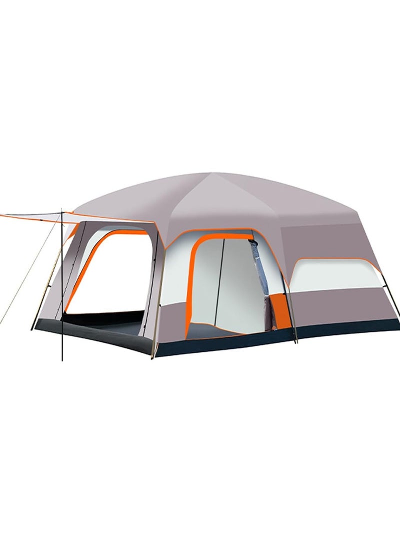 DubaiGallery Camping Tent with 2 Extra Dark Sleeping Cabins for Outdoor Double Layer Family Tent Waterproof Windproof Beach Tent Sun Shelter Dome Tent for Festivals Garden - Image 2