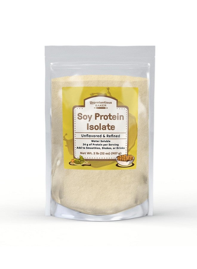 Unpretentious Baker Soy Protein Isolate (2 Lb), Good Source Of Protein & Iron, Smoothies, Shakes