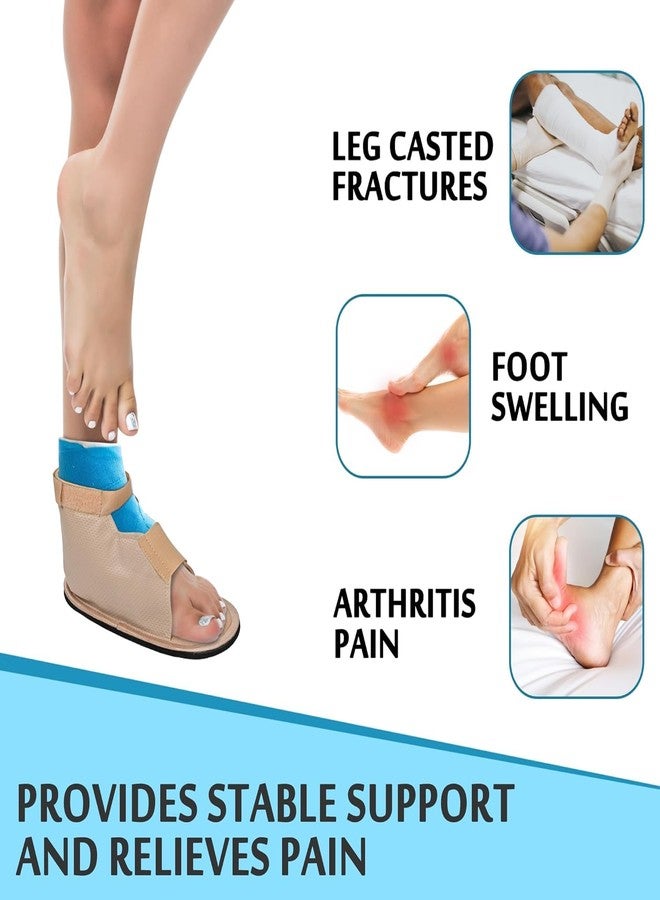 Dr Helix Cast Shoes for Foot Plaster & Orthopedic Support - Right Leg Plaster Cover for Men & Women - Fits Right - Medical Recovery Shoe for Broken Toe, Ankle Injuries - (Skin-XL) - Image 4