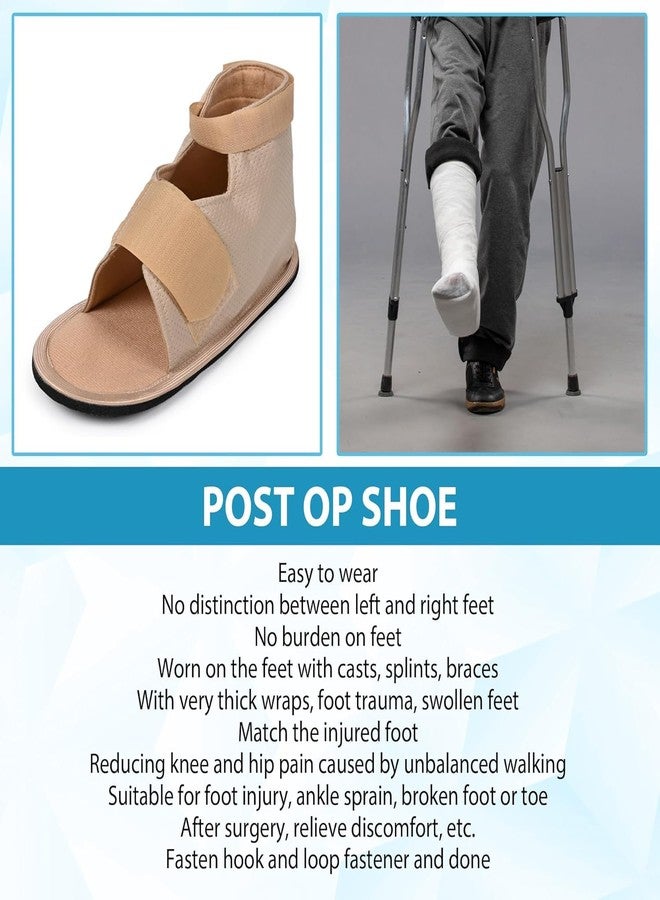 Dr Helix Cast Shoes for Foot Plaster & Orthopedic Support - Right Leg Plaster Cover for Men & Women - Fits Right - Medical Recovery Shoe for Broken Toe, Ankle Injuries - (Skin-XL) - Image 3