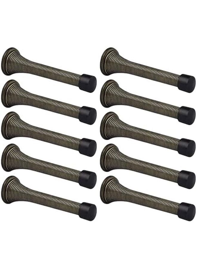 Bronze Door Stoppers 10Pcs with Rubber Bumper Flexible Heavy Duty Wall Protector - Image 4