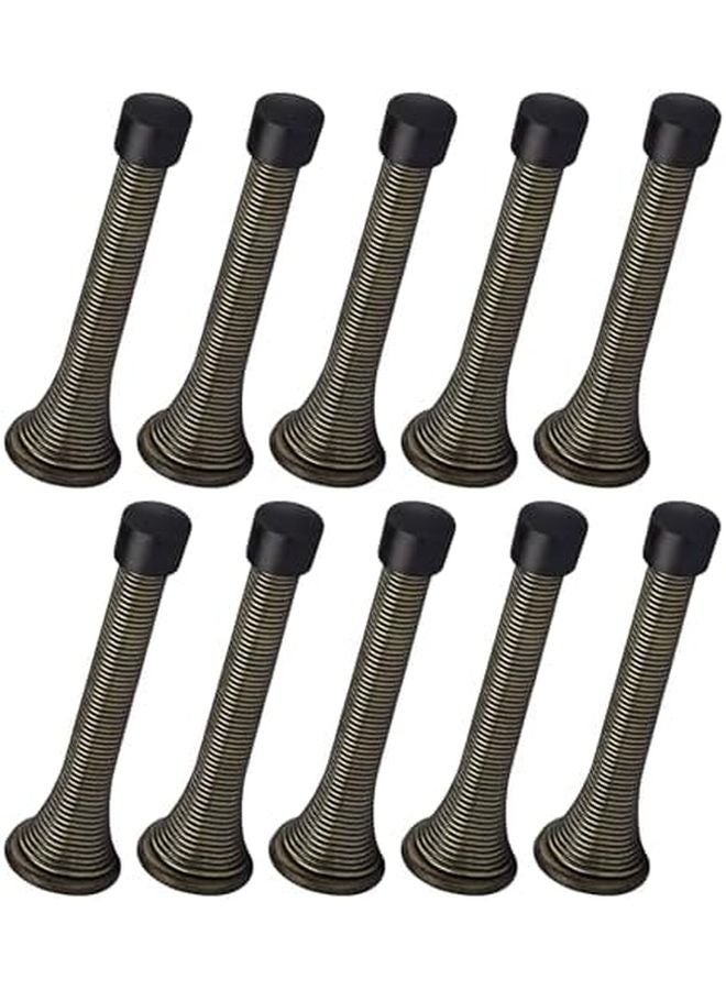 Bronze Door Stoppers 10Pcs with Rubber Bumper Flexible Heavy Duty Wall Protector - Image 2